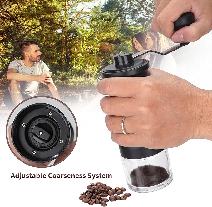 Travel Pour Over Cofiee Kit, Hand Drip Coffee Maker Set, All in One Camping Coffee Maker Kit, Pour Over Coffee Set, Ideal for Anniversary Birthday Gift