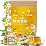 Load image into Gallery viewer, FreshDrinkUS, Premium 30 Tea Bags Immune Support Herbal Tea, Ginger, Cinnamon, Chamomile, Licorice Root, Black Pepper and Orange Peel – 100% Natural, Caffeine-Free, Vegan