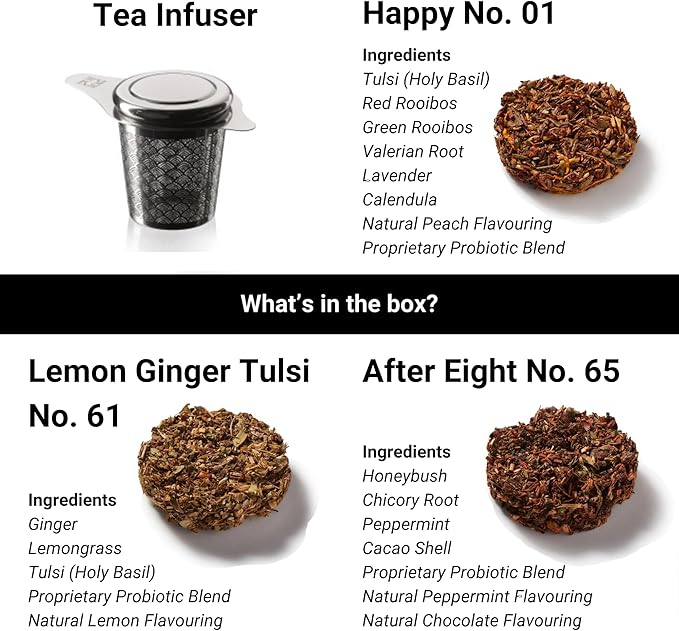 iLOLA The Beginning | Tea Disc Set | Oprah’s Favorite Things 2022 | Organic Loose Leaf Probiotic Tea | Stainless Steel Infuser | Gift Box Set (Gift Box Set 2)