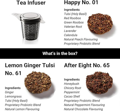 iLOLA The Beginning | Tea Disc Set | Oprah’s Favorite Things 2022 | Organic Loose Leaf Probiotic Tea | Stainless Steel Infuser | Gift Box Set (Gift Box Set 2)