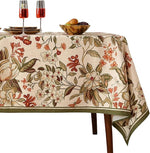 Load image into Gallery viewer, Designer Bohemian Linen Rectangular Tablecloth,Colorful Floral Pattern Table Cloth,Wrinkle Resistant Decorative Tablecloths for Dining Thanksgiving Kitchen Party,55"*87"-Grace A