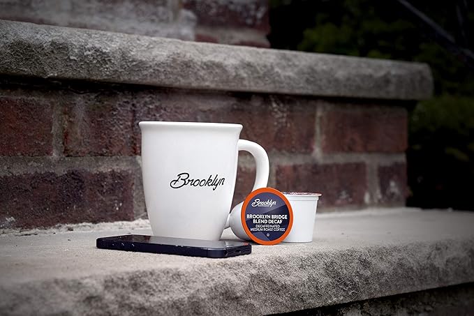 Brooklyn Beans Brooklyn Bridge Decaf Coffee Pods - Compatible with Keurig K Cup Brewers Including 2.0 Machines, 40 Count, Decaf with Bold Flavor