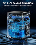 Load image into Gallery viewer, Silonn Nugget Ice Maker Countertop, Pebble Ice Makers with Crushed Soft Chewable Ice, 33lbs Per Day with Scoop, Pellet Portable Ice Machines with Auto-Cleaning for Home, Kitchen, Office, Black