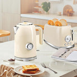 Load image into Gallery viewer, SUSTEAS Electric Kettle - 57oz Hot Tea Kettle Water Boiler with Thermometer, 1500W Fast Heating Stainless Steel Tea Pot, Cordless with LED Indicator, Auto Shut-Off &amp; Boil Dry Protection, Beige