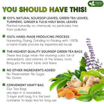 Load image into Gallery viewer, FreshDrinkUS, Premium 40 Tea Bags Soursop Green Tea, 100% Natural &amp; Proprietary Blend from Soursop Leaves and Green Tea. Smooth Flavor. Made with Eco-Conscious Tea Bags. No Additives No Sugar, Vegan.