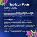 Load image into Gallery viewer, FreshDrinkUS, Premium Liver Herbal Detox Tea – Strong Blend Of Milk Thistle, Hibiscus, Peppermint &amp; Ginger | Fennel, Lemongrass &amp; Orange Peel with Stevia | Vibrant Caffeine-Free Botanical Blend