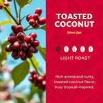 Load image into Gallery viewer, Lion Coffee Toasted Coconut Flavored Medium Roast Coffee Pods - Single-Serve Pods - Hawaiian Inspired Flavor - Arabica Coffee - Compatible with Single-Serve Brewing Systems - 12 Count Box