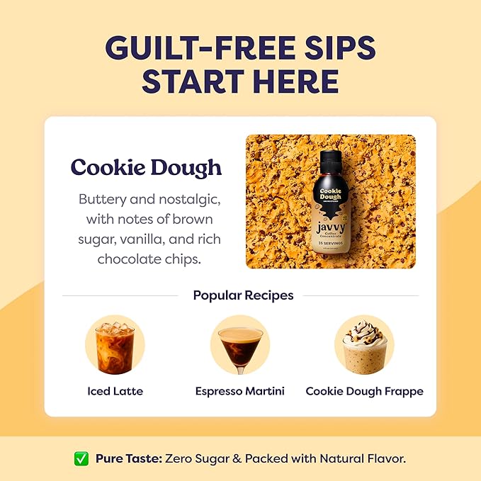 Coffee Concentrate - Limited Release Flavors - Cold Brew Coffee, Perfect for Hot or Iced Instant Coffees, Hot Drinks, Cold Brew Concentrate, 35 Servings - Cookie Dough