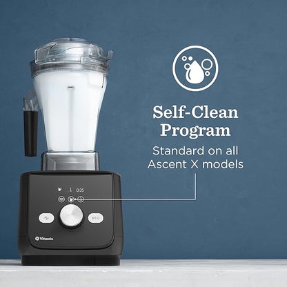 Vitamix Ascent X5 Blender with 10 Blending Programs, Self-Cleaning Program, Professional-Grade Blender for Smoothies, Soups and More, Stainless-Steel Blades, 48 Oz Container, Graphite Metal Finish