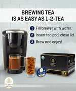 Load image into Gallery viewer, Organic Tea Pods with Moringa, Pepeppermint, Holy Basil &amp; Turmeric - Naturally Decaf Tea - Mental Focus by Teavity (12 Tea Pods)