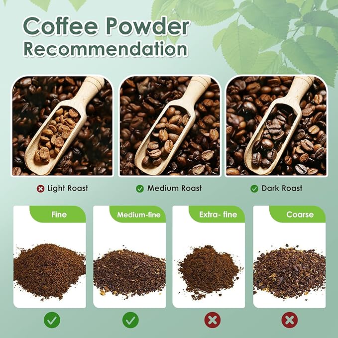 LIHONG Stainless Steel Reusable Coffee Pods, Reusable Coffee Capsules, Reusable Espresso Pods Compatible with Original Line