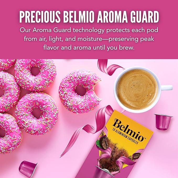 Belmio Fortissimo Espresso Coffee Pods - Dark Roast - Rich & Robust - Compatible with Original Nespresso Machines - 10 Count (Pack of 10)