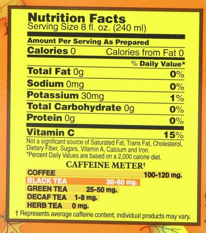 Bigelow Tea Pumpkin Spice Black Tea Bags, 20 Count