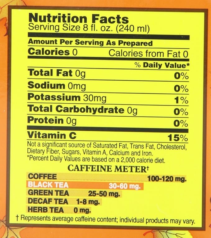 Bigelow Tea Pumpkin Spice Black Tea Bags, 20 Count