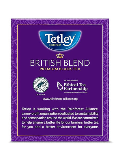 Tetley British Blend Premium Black Tea, 320 Teabags, Rainforest Alliance Certified