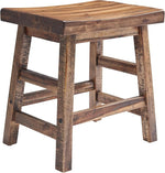 Load image into Gallery viewer, Alaterre Furniture Durango 20-Inch Tall Industrial Wood Dining Stool - Table or Extra Seat - Unique Rustic Industrial Style and Comfort - Farmhouse, Solid Wood Furniture