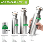 Load image into Gallery viewer, Blockhütte Vacuum Insulated Stainless Steel Water Bottle - 34 oz | Wide Mouth Insulated Metal Bottle for Cold Drinks | Perfect for Travel, School, Kids, Adults, Water Canteen, BPA-Free