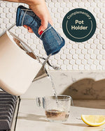 Load image into Gallery viewer, Caraway 2 Quart Whistling Tea Kettle - Durable Stainless Steel Tea Pot - Fast Boiling, Stovetop Agnostic - Non-Toxic, PTFE &amp; PFOA Free - Includes Pot Holder - Marigold