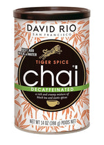 Load image into Gallery viewer, Tiger Spice Decaffeinated Chai Tea Latte Mix, 14 Oz, Decaf Black Tea, Organic Spices, Dairy Free, Serve Hot or Cold, Just Add Water or Milk, 14 Servings