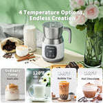 Load image into Gallery viewer, Maestri House Milk Frother, Variable Temp and Froth Thickness DualFro 600 Milk Frother Steamer, 21OZ Smart Touch Control Milk Warmer, Dishwasher Safe, Memory Function for Latte&amp;Hot Chocolate (White)
