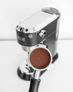 Load image into Gallery viewer, Normcore 51mm Espresso Coffee Tamper with Ripple Base - Spring Loaded Tamper - 15lb / 25lb / 30lbs Replacement Springs - Anodized Aluminum Handle and Stand