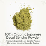 Load image into Gallery viewer, Yu Tea Decaf Organic Sencha Green Tea Powder, Instant Packets | Rich in Antioxidants, EGCG, &amp; L-Theanine | Pure Japanese First Harvest Leaf | Caffeine-Free &amp; Unsweetened | Single Serve Sticks, 30 Ct