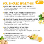 Load image into Gallery viewer, FreshDrinkUS, Premium 10oz Natural Ginger Roots, Cut and Sifted, 100% Natural &amp; Pure from Ginger Roots, Ginger Tea, Ginger Loose Herbal Tea, No Additives, No Caffeine, Vegan