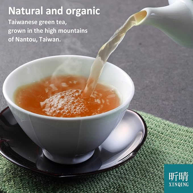 Xin Qing Taiwan Jasmine Green Tea Taiwan Green Tea Taiwan high mountain Green tea Jasmine Tea | Naturally Sweet and Not Bitter 200g/7.05oz
