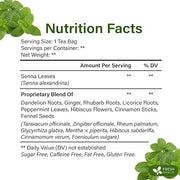 FreshDrinkUS, Premium 75 Tea Bags Men Super Detox Tea – Herbal Blend with Senna, Dandelion Root, Ginger, Peppermint & More – 100% Natural, Sugar-Free. Caffeine-Free. Gluten-Free. Vegan