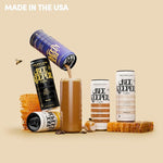 Load image into Gallery viewer, Beekeeper Coffee Cold Brew Horchata Latte with Oregon Honey, 8 fl oz cans (Pack of 12), Ready-to-Drink, Cinnamon Vanilla Flavor