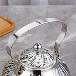 Load image into Gallery viewer, SANQIAHOME 2000ml stainless steel antique style teapot,with Infuser, thickened boiling kettle, lifting handle,Silver