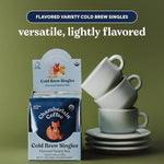 Load image into Gallery viewer, Chamberlain Coffee Flavored Cold Brew Singles Variety Pack – Brew Hot or Iced - Organic Coffee Single Serve Bags - 10 Cold Brew Sachets