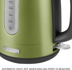 Load image into Gallery viewer, Sencor SWK1770GG 1.7L Stainless Steel Electric Kettle with Lid Safety Lock, Light Green