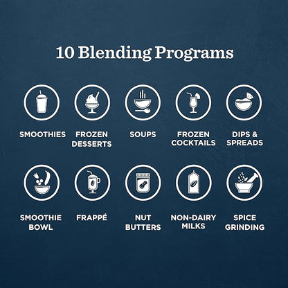 Vitamix Ascent X5 Blender with 10 Blending Programs, Self-Cleaning Program, Professional-Grade Blender for Smoothies, Soups and More, Stainless-Steel Blades, 48 Oz Container, Graphite Metal Finish