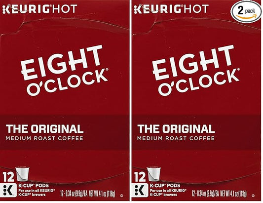 Eight O'clock The Original Coffee, 12 ct(Pack of 2)
