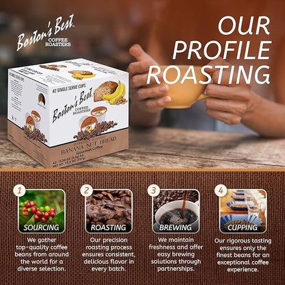 Boston’s Best - Banana Nut Bread Flavored Delicious Gourmet Coffee Compatible with Keurig Coffee Maker - 42 Count (Pack of 1)