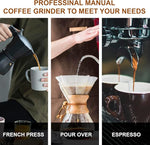 Load image into Gallery viewer, M6 Manual Coffee Grinder,Beautiful Design for Women,Smooth Grinding &amp; Labor Saving,Portable Mini Hand Coffee Grinder for Espresso Pour Over French Press at Home or Camping Travling,Red