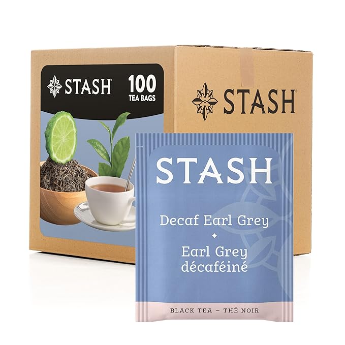 Stash Tea Decaf Earl Grey Tea, Box of 100 Tea Bags
