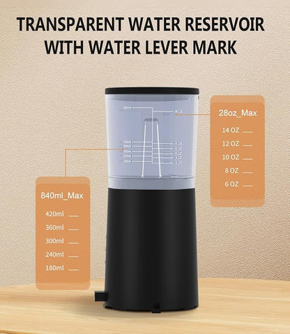 Single Serve Coffee Maker for K Cup & Ground Coffee with Milk Frother, 6 to 14 Oz Brew Sizes, Auto-Off Coffee Machine with Water Reservoir