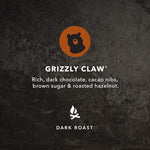 Load image into Gallery viewer, Kicking Horse Coffee Grizzly Claw, Dark Roast, Ground, Certified Organic, Fairtrade, Kosher, Black, 60 Oz, Pack of 6