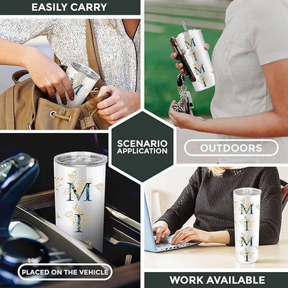 AGOT Mimi Gifts for Grandma - 20oz Skinny Tumbler Gift from Grandchildren for Christmas Day Birthday Mother's Day