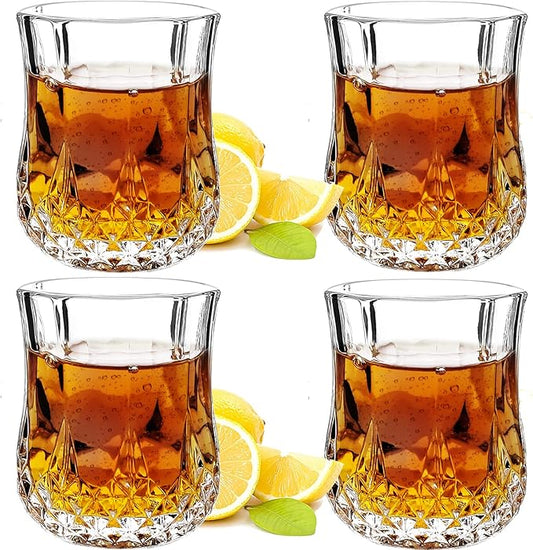 1.7 OZ Tequila Shot Glasses Heavy Base Shot Glass, Crystal Cordial Glasses (4)