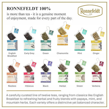 Ronnefeldt 100% Charming Camomile – German Herbal Tea with Chamomile, Orange Peel & Orange Blossom – Loose Leaf in 15 Individually Wrapped Bags – Naturally Caffeine-Free