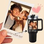 Load image into Gallery viewer, ThermoThrill Ships Next Day, Personalized 40 Oz Tumbler with Handle and Straw Custom Tumbler with Text Stainless Steel Mug Birthday Gifts for Women