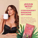 Load image into Gallery viewer, Dios Mio Coffee by Sofia Vergara, Light Roast, Whole Bean Premium Colombian Coffee, 12 Ounce Bag (Pack of 2)
