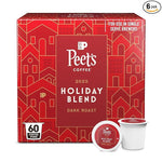 Load image into Gallery viewer, Peet's Coffee, Dark Roast Single Serve Coffee Pods - Holiday Blend 60 Count (6 Boxes of 10 Pods)