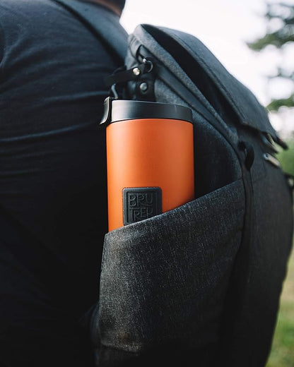 OVRLNDR Travel Coffee French Press, 24 fl.oz Drinkable Capacity, Vacuum Insulated, Easy To Clean Removable Bottom, No Spill Lid, On The Go Coffee Brewing (Red Rock)