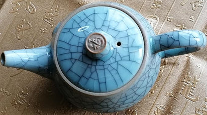Handmade Longquan Celadon Teapot 260ml - Chinese ceramic kung Fu teapot, perfect for black tea and green tea