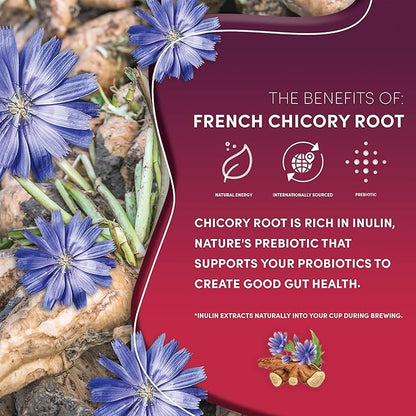 Teeccino Vanilla Nut Herbal Tea - Rich & Roasted Herbal Tea That’s Caffeine Free & Prebiotic for Natural Energy, 10 Tea Bags (Pack of 6)