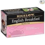 Load image into Gallery viewer, Bigelow Tea English Breakfast Caffeinated Black Tea, 20 Count, Pack of 6